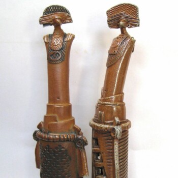 Soda-Fired Cylinder Figures